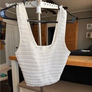 Cropped crochet too - size small